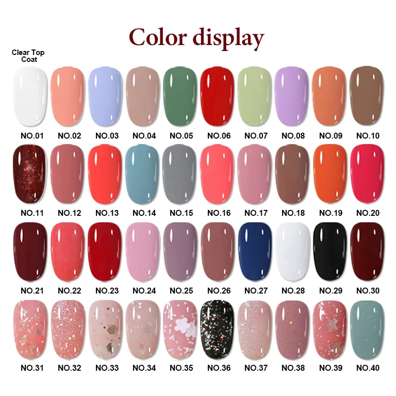10ml Water-Base Nail Polish 40 Colors Air Dry Peel Off Nail Art For Manicure DIY Long Lasting Nail Supplies Painting Varnish