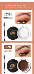 Dragon Ranee 6color Wild Eyebrow Styling Eyebrow Cream Styling Eyebrow Gel Soap Wax White Eyebrow Cream