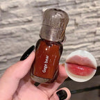 Gege Bear Crystal Gloss Lip Tint — Autumn/Winter Hydrating Formula, Mirror-Gloss Finish, Youthful Plumping Effect