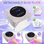 Rechargeable 180W UV LED Nail Lamp For Quick Curing All UV Gel 57LED Professional Nail Dryer With Motion Sensing Salon Equipment