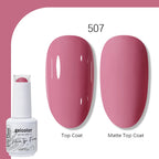 Arte Clavo Solid Color Gel Nail Polish 15ml Soak Off UV LED Gel Semi-Permanent Glitter Polish For Manicure Nail Art Salon Gel