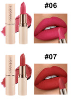 8 Colors Deep Red Matte Lipstick Waterproof Non-Stick Velvet Texture Easy Apply Rose Red Lip Makeup Long-Lasting Cosmetics