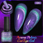 PUETNE 7.5ML Amber Moonlight Cat Magnetic Gel Nail Polish Winter Nails Jelly Glass Cat Eye Soak Off UV Semi-Permanent Varnish