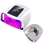 96W Mirror Reflective Nail Lamp with Metal Pad Cordless Manicure Dryer Wireless UV Light for Nails Rechargeable Nail UV LED Lamp