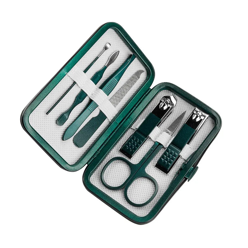 Manicure Set 19 pcs Full Function Kit Professional Stainless Steel Pedicure Sets Nail Clipper With Portable Case Idea Gift