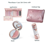 Flower Knows All In One Makeup Set Gift Box Garden Cushion Cream Foundation Matte Blush Long Lasting Velvet Lip Cream With Bag