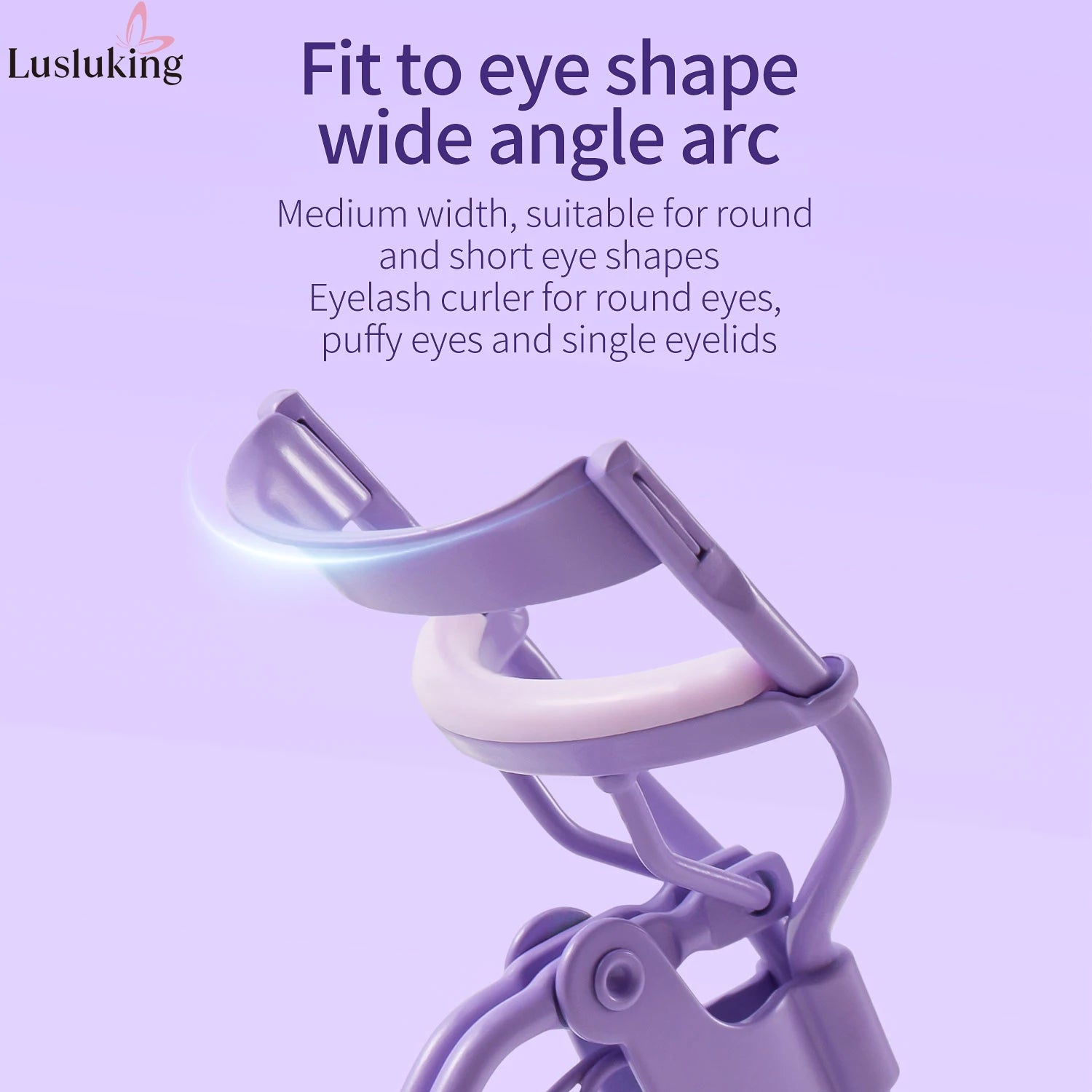 1pc Eyelash Curler With Soft Silicone Pad Women Eyelashes Curling Clip Long Lasting Lift Lashes Makeup Accessories Cosmetic Tool