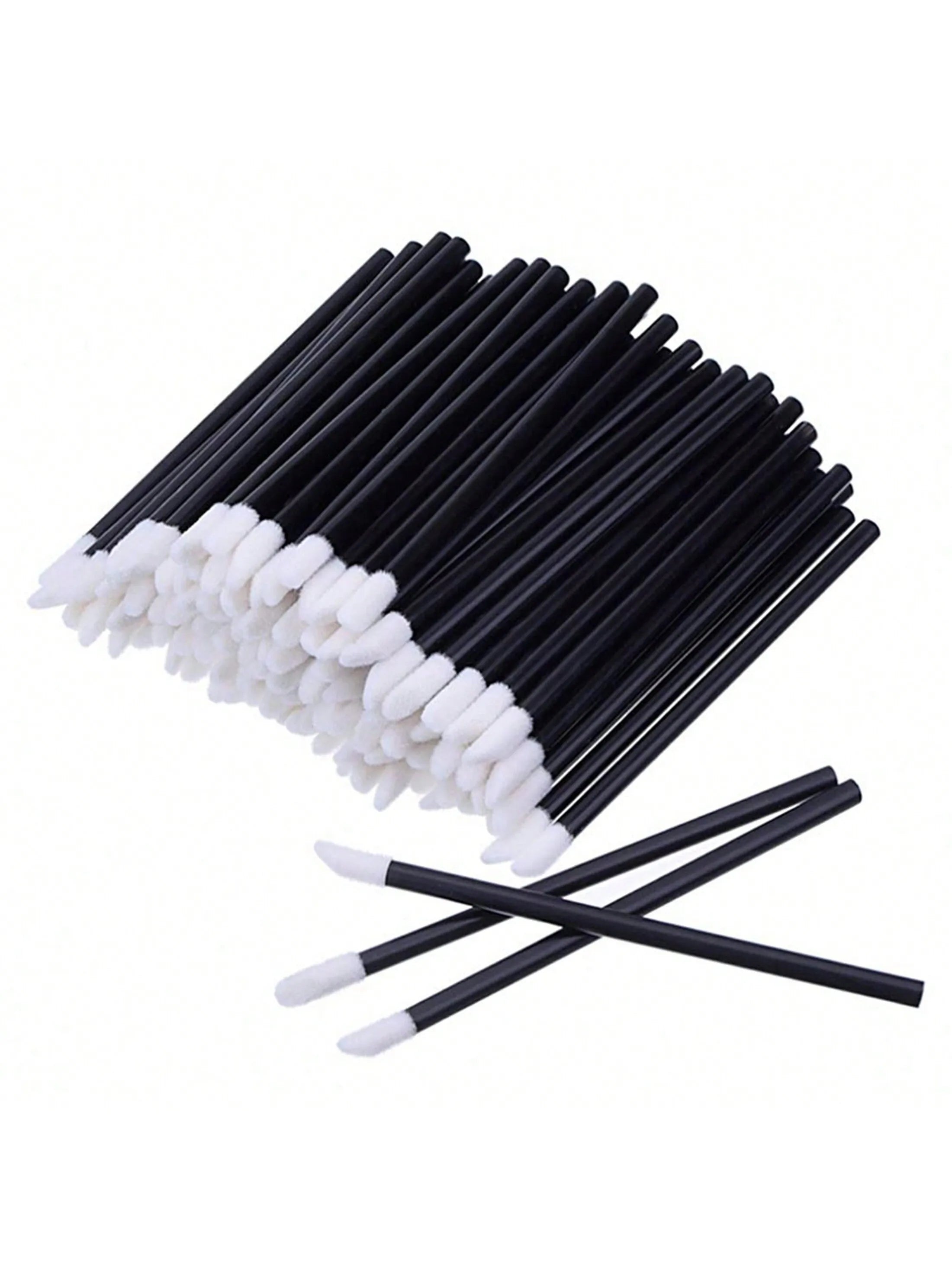 100pcs/Set Disposable Lip Brushes, Makeup Applicator Wands For Lipstick, Lip Gloss, Cosmetic Beauty Tools Kit,Giveaways