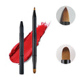 Retractable Lipstick Brushes Double Headed Professional Lip Gloss Brush Applicator with Protect Cap Women and Girls Makeup Tool
