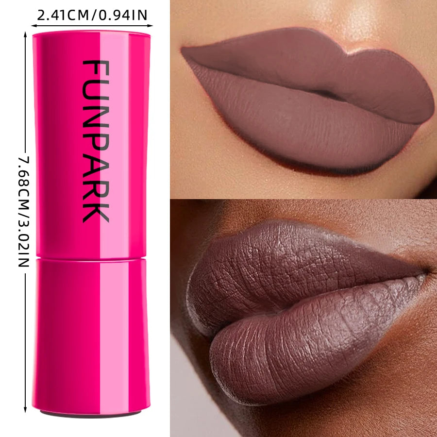 25-Color Matte Lipstick Waterproof Long Lasting  Velvet Finish Lip Tint Smooth Matte Lip Color Smudge-proof Lip Liner Lip Makeup