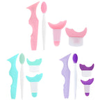 4Pcs Set Eye Makeup Assistance Tool Set With Nose Brush Silica Gel Multifunctional Makeup Tools For Women  eye brow shaper