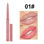 12 Pcs/Set Waterproof Lip Liner Pencil Nude Color Matte Lipliner Moisturizing Long Lasting Lipstick Professional Makeup Lip Tint