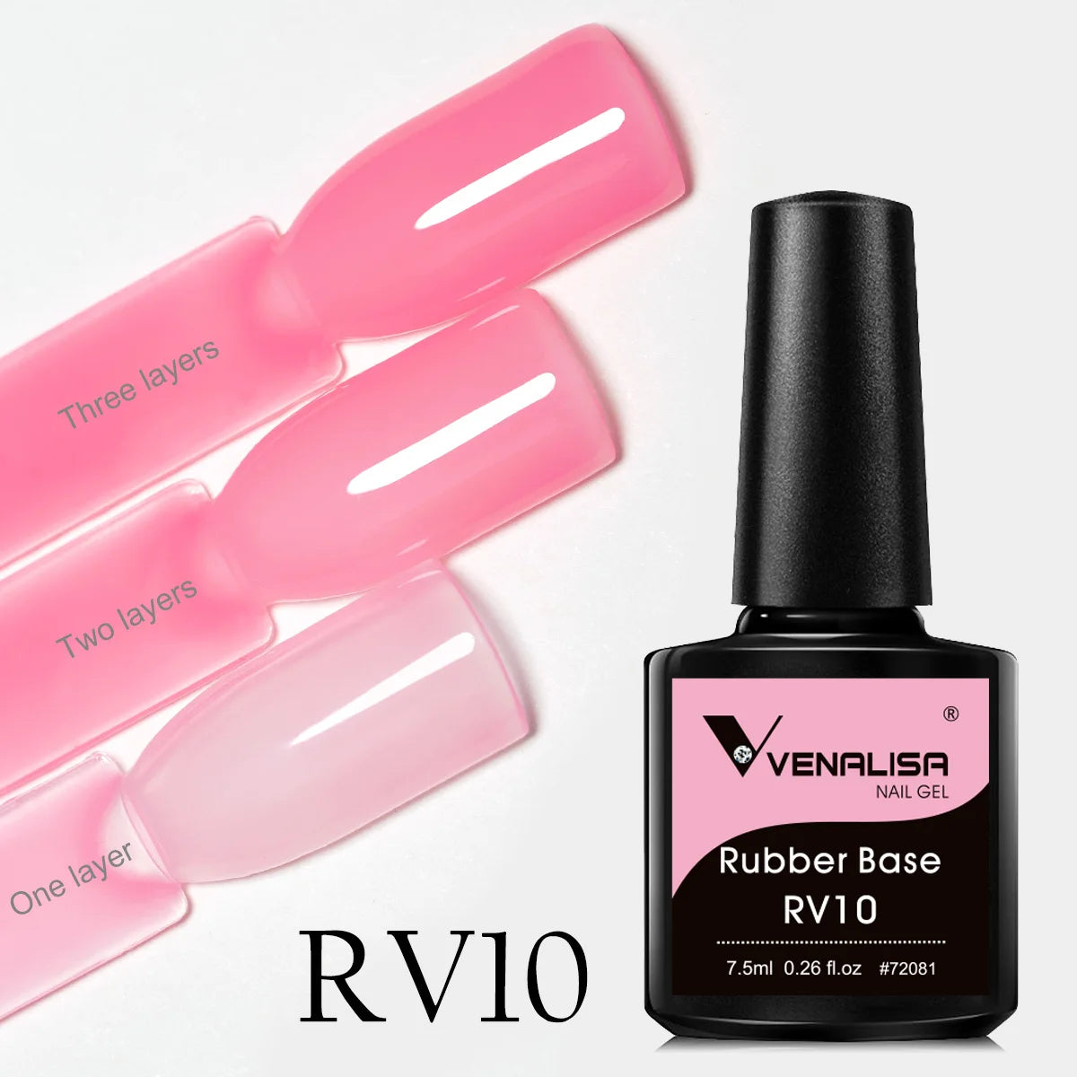 Venalisa Rubber Base Jelly Pink Color Collection Gel Nail Polish VIP4 Hema TPO Free Soak Off UV LED Gel Varnish Nail Manicure