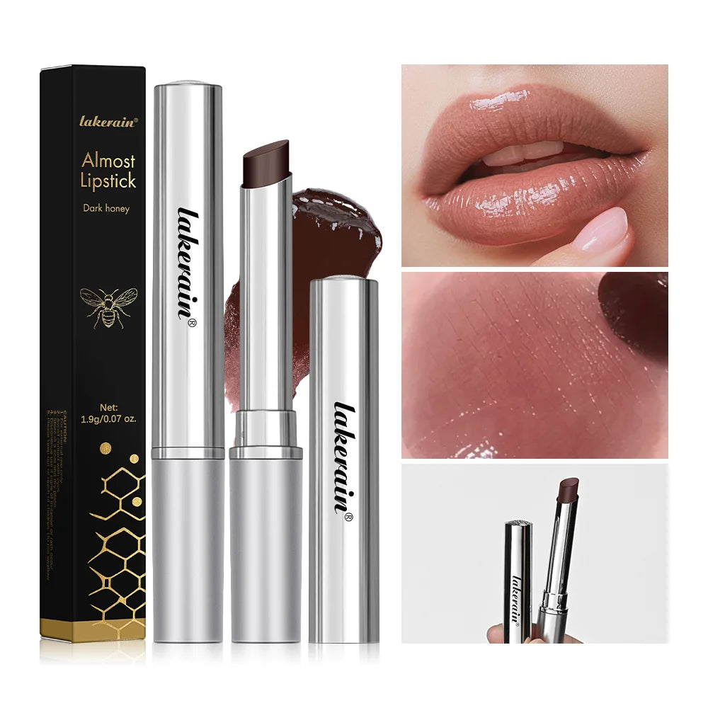 Black Honey Lipstick Long Lasting Moisturizing Natural Lip Plumper Makeup Lip Plumping Gloss Cosmetics Exfoliating for Lip
