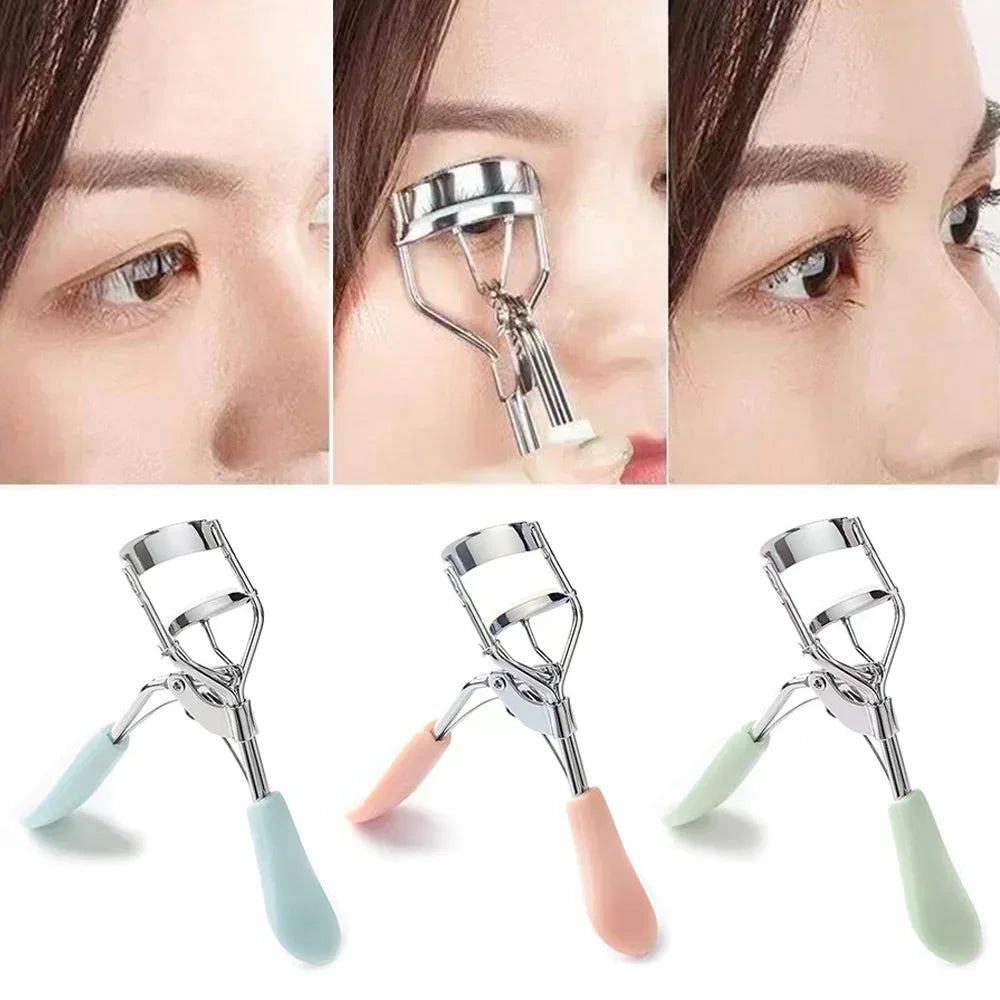 1pc Portable Eyelash Curler Black Stainless Steel Eyelash Curler Lasting Shaping Suitable for Female Eyelash Lifting Eye-Eyelash