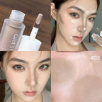 QIBEST Liquid Contour Highlighter Multi-purpose Blush Cream Matte Face Blusher Cheek Tint Eyeshadow Bronze Contouring Makeup