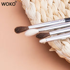 Small Crease Brush Mini Pointed Eyeshadow Blending Makeup Brush Fluffy Goat Hair / Horse Hair Precise Tapered Crease Makeup Tool
