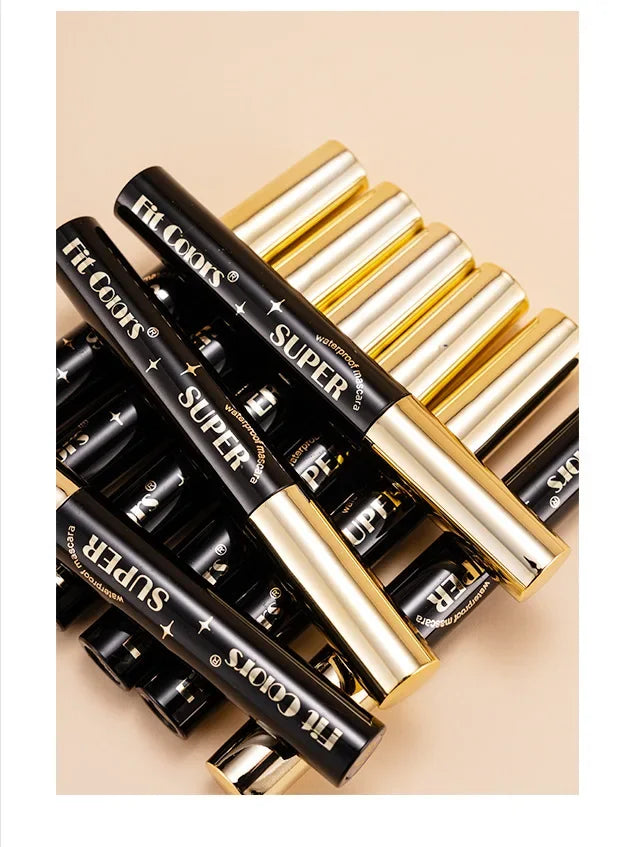 Color Mascara 14 Thick Curl Waterproof Non-smudding Natural Long Lasting Blue White Green Pink Black  Eye Makeup