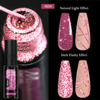 Gold Silver Metallic Liner Paint Gel Nail Polish Chrome Mirror Metal Effect Super Bright French UV LED Semi Permanent Nail Gel