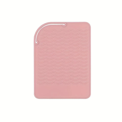 1pcs Heat Resistant Silicone Mat Pad Non-Slip Mat Silicone Heat Insulation Pad for For Hair Tools Hot Iron Hairdressing Tools