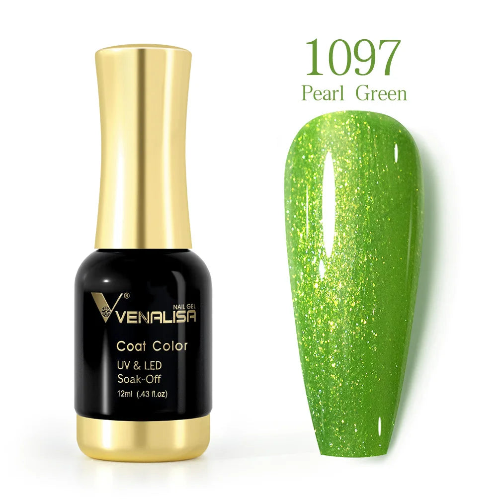 Venalisa 12ml Platinum Gel Nail Polish Super Shiny Effect Nail Gel Perfect Soak off UV&LED Nail Color Foil Chrome Gel Polish
