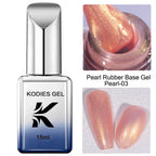 KODIES GEL Professional Nail Gel Polish Natural Camouflage Rubber Base Gel Color Pearl Semi Permanent UV/LED Hybrid Gel Varnish