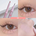 Double Head Lying Silkworm Eyeliner Liquid Down To Shadow Pencil Eye Highlighting Eyeshadow Stick Natural Big Eye Makeup Gel Pen