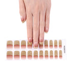 Leopard Semi-Cured Gel Nail Strips Simple Transparent Color Adhesive Long Lasting Gel Nail Stickers Harden In UV Lamp Need