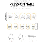 24 PCs Short French Gradient Nails with 1 Jelly and 1 Nail File