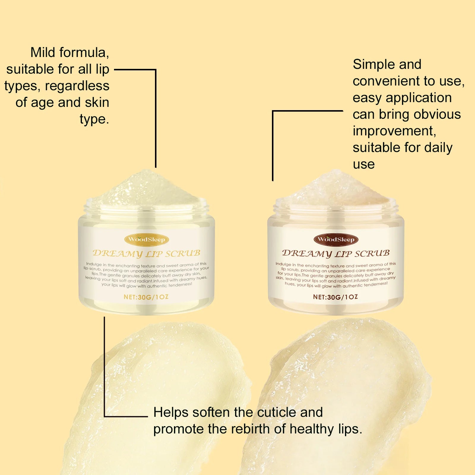 3 in1 Lip Scrub Mask Exfoliating Repairing Lighten Dry Cracked Lines Brighten Moisturizing Nourishing Beauty Plump Lip Treatment