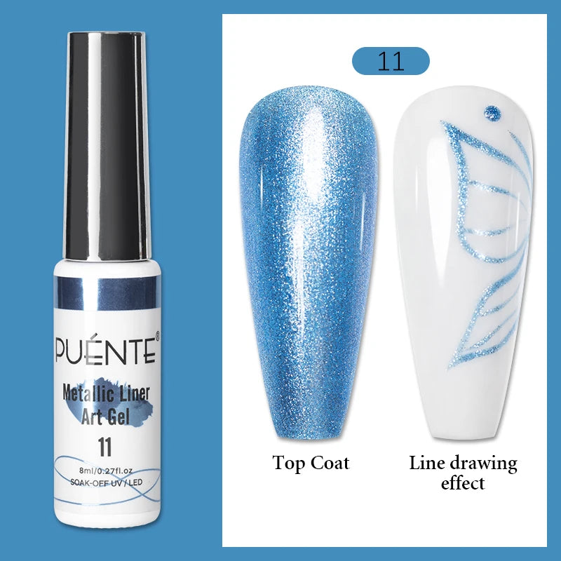 PUETNE 7.5ML Amber Moonlight Cat Magnetic Gel Nail Polish Winter Nails Jelly Glass Cat Eye Soak Off UV Semi-Permanent Varnish