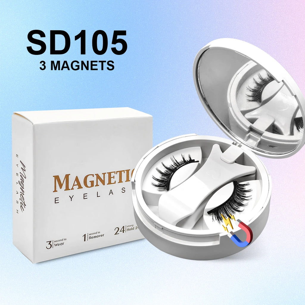 Yiernuo Magnetic false eyelashes integrated box new glue-free false eyelashes kit