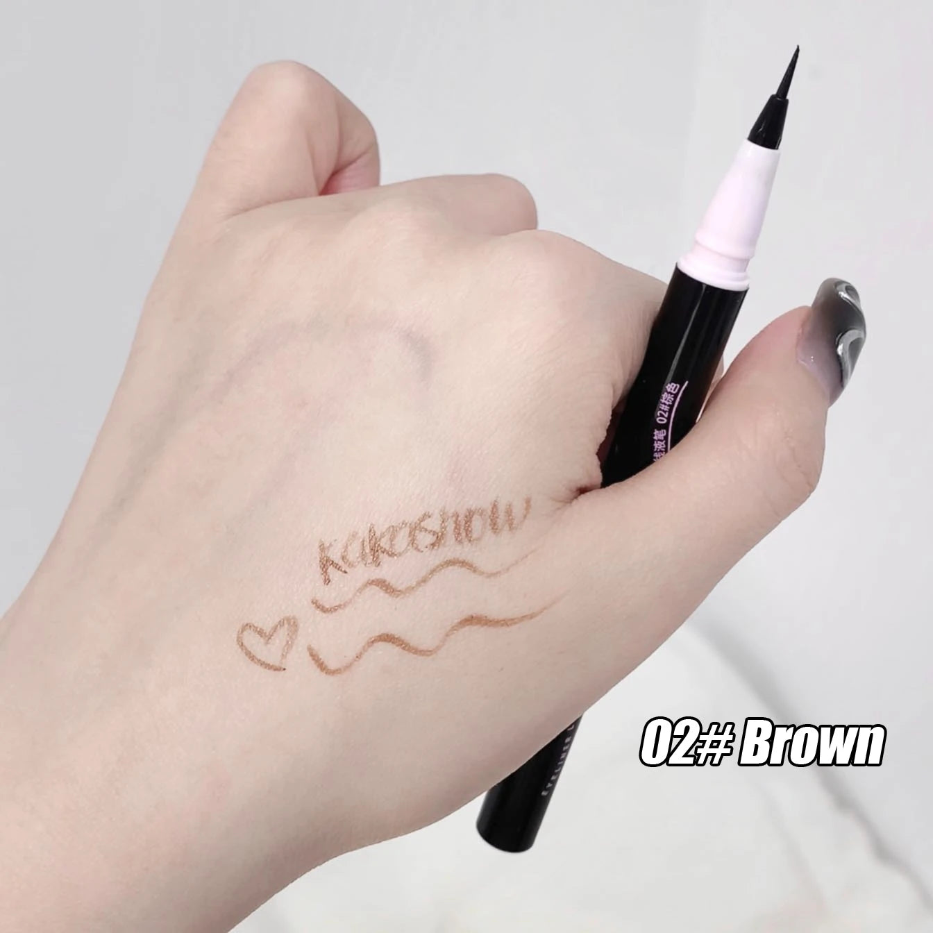 0.05mm Eyeliner Liquid Pen Matte Smooth Quick Dry Waterproof Ultra-thin Eyeliner Lower Eyelash Pen Non Smudging Korean Makeup