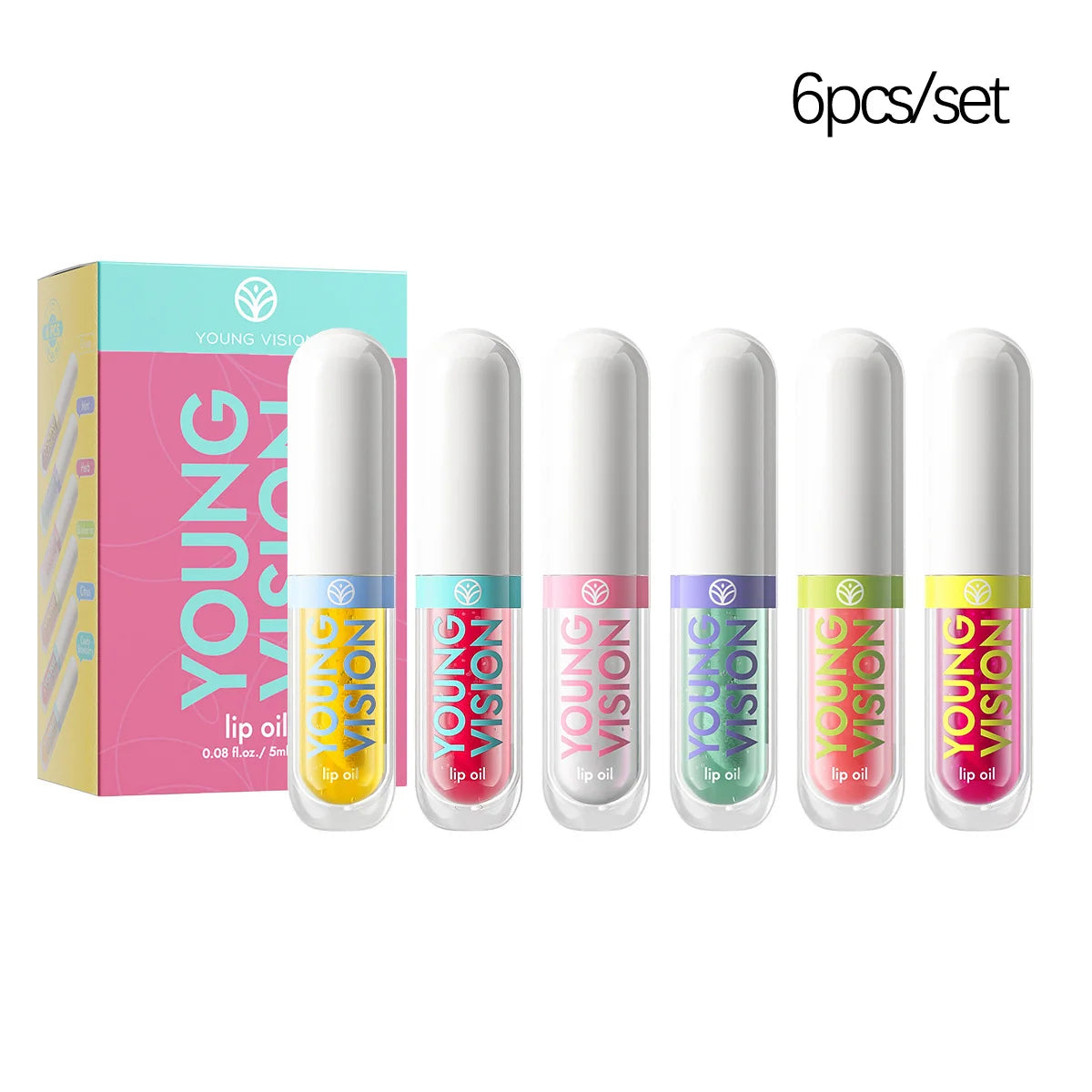 6 Color-Changing Lip Gloss  Fruity Scent Moisturizing and Long-Lasting Smooth Hydrating Temperature-Activated Lip tint