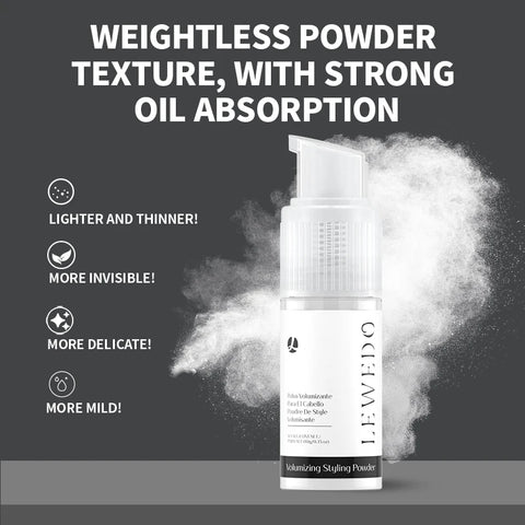 Lewedo Hair Styling Powder Increase Volume Capturing Modeling Hairstyles Long-Lasting Texture Powders Spray Unisex ﻿