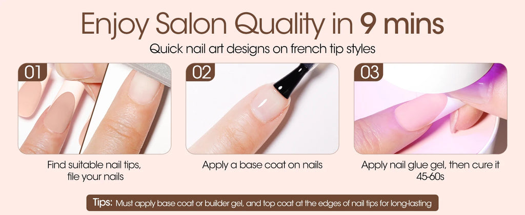 GELLEN Press on Nails for Women 150PCS Almond Shaped False Nails Medium Length Soft Gel Tips Natural Looking Nail Art