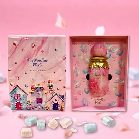 Paris Corner Marshmallow Blush EDP A Unique Gourmand Marshmallow Strawberry Perfume Women  Long-Lasting Cologne Natural 100ML
