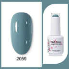 Clou Beaute 15ml Red Black White Green Neon Gel Nail Polish Base Top Coat Velvet Top 400 Colors Semi Permanent Gel Nail Varnish