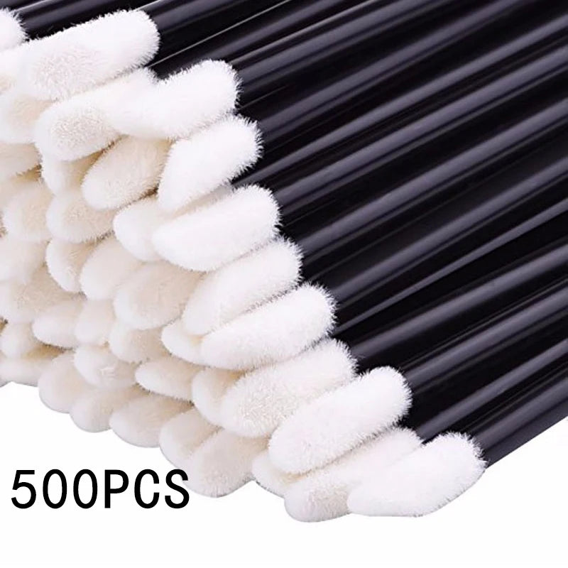 Lanjinglin Wholesale 50-1000pcs Lip Brushes Cosmetic Lip Brush Lipstick Lip Glossy Wands Cleaner Applicator Makeup Brush Tool