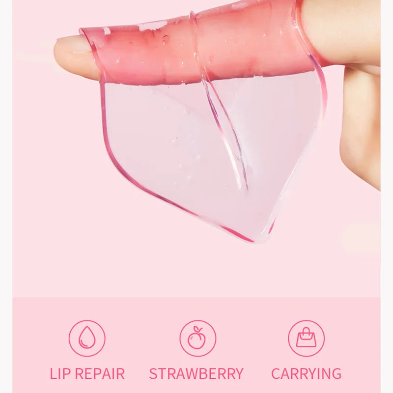 10pcs SADOER Fruits Moisturizing Lip Mask Lips Skin Care Nourishing Hydrating Crystal Collagen Gel Lip Patches Lips Plumper