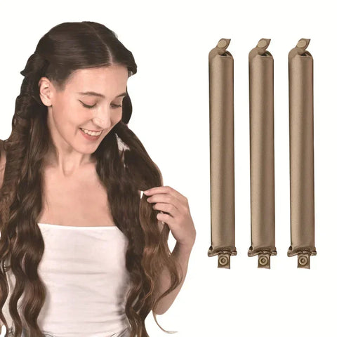 Heatless Hair Curler No Heat Hair Rollers Satin Curling Rod Headband Lazy Curls Soft Curlers Sleeping Flexi Rods Styling Tools