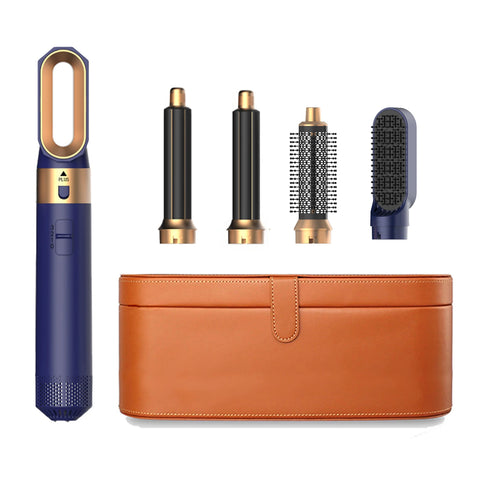 5 In 1 Hair Dryer And Styler Set Professional Hot Air Brush With Curling Iron And Hair Straightener