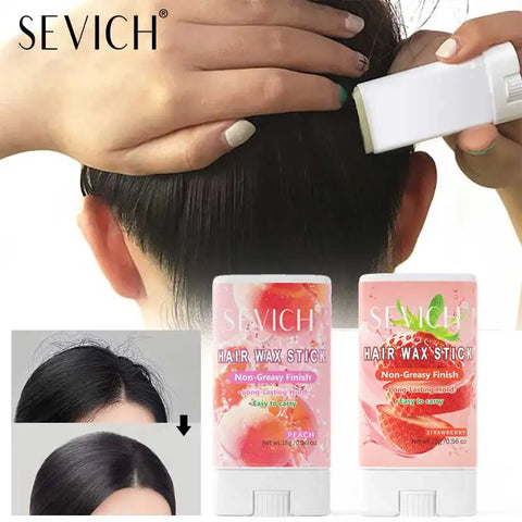 1pcs Hair Wax Stick For Fly Aways And Frizz Hair, Fruit Flavour, Portable Hair Styling Pomade Stick