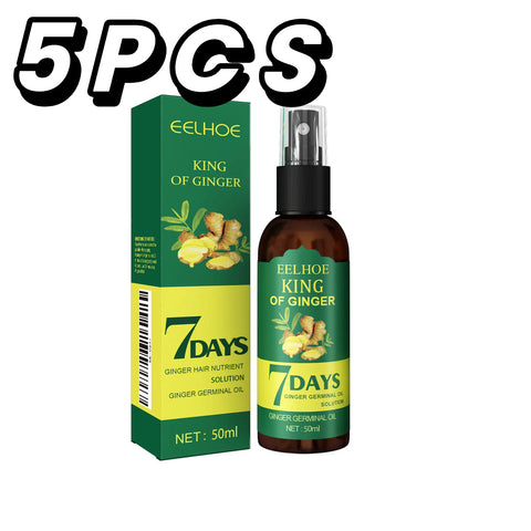 Ginger Oil Hair Booster Serum Spray Nourish Scalp Hair Follicles Refresh Control Oil Strengthen Hair Roots Nutrient Solution
