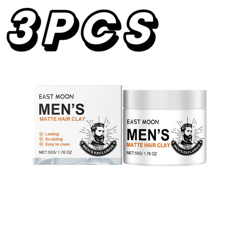 Men's Styling Wax Long Lasting Holding Cream Non Greasy Fluffy Texture Hair Oil Clay Mud Headress Salon Refreshing Hair Wax