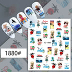 Nail Art Sticker Angel Flower Pattern Stickers Cupid Self-Adhesive Nail Decals Stickers Decoration Press on Nails Accessories