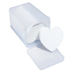 200Pcs Lint Free Nail Wipes Nail Polish Remover Cotton Pad, Heart Shape UV Gel Makeup Cleaning Tools