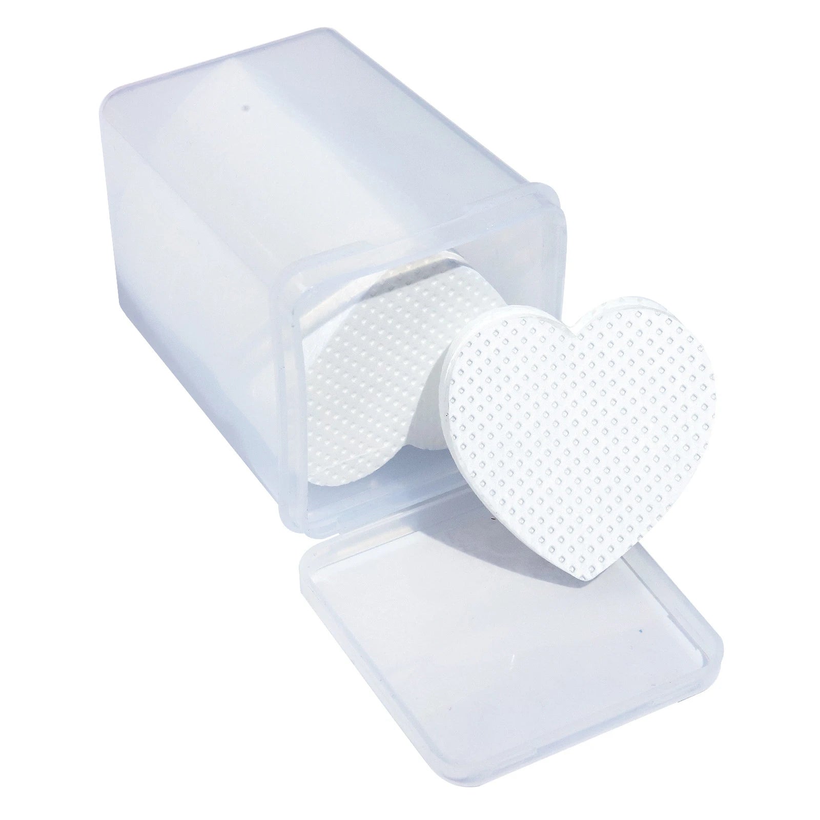 200Pcs Lint Free Nail Wipes Nail Polish Remover Cotton Pad, Heart Shape UV Gel Makeup Cleaning Tools
