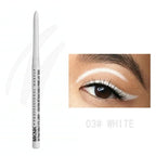 Waterproof Black Eyeliner Pencils Smudge-Proof Long-Lasting Beginner-Friendly Eye Makeup High Pigment Black White Eye Liner Pen