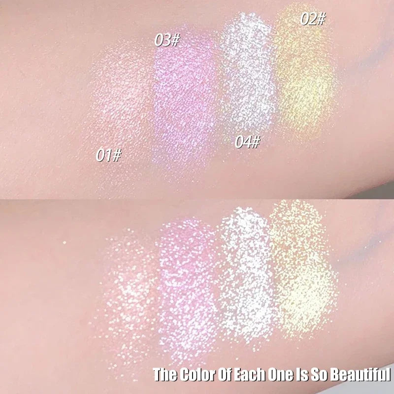 Love Angel High Gloss Powder Highlighter Makeup Palette Peach Fairy Glitter Body Bronzer Highlight Contour Illuminator Makeup